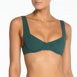 PEONY Balconette Bikini Top Lagoon